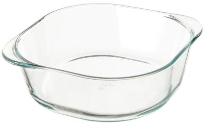 เฟิลย์แซม จานอบ, แก้วใส, 24.5x24.5 ซม. (FÖLJSAM Oven dish, clear glass, 24.5x24.5 cm)