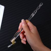 Antique English Oblique Calligraphy Dip Pen Nib Holder Handwriting Handmade Copper Scrip Fountain Pen Gift  Pens