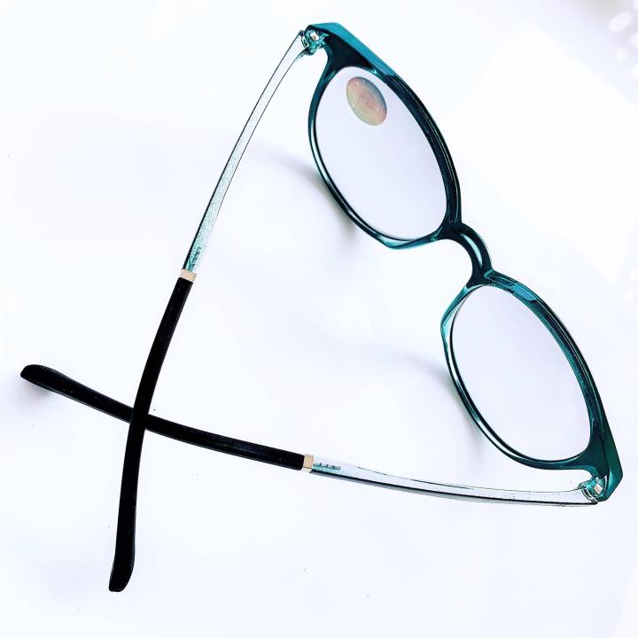 glasses-แว่นสายตายาว-175-ออโต้เลนส์-สีดำเขียว-แว่นทรงรี-สวยหรูดูเท่ห์มากๆ-น้ำหนักเบามาก-เลนส์โฟโตโครมิค-ปรับสีเข้มขึ้นโดยอัตโนมัติ