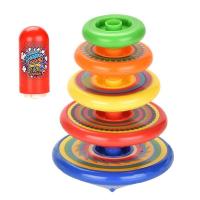 【DT】 Spinning 4 Stack Tops Spinning Tops Toy Colorful Top Ejection Toy Flashing Led Gyroscope Children Classic Toys For Easter  hot