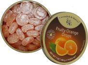 Kẹo Hộp Thiếc Đức Cavendish Harvey Hương Cam Fruity Orange Drops Hộp 200g