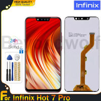 Beyondwolf จอ LCD แบบดั้งเดิมสำหรับ Infinix Hot 7 Pro หน้าจอดิจิตอลสัมผัสหน้าจอ LCD X625แทนการประกอบสำหรับหน้าจอ Infinix 7 Pro/X625