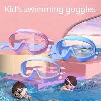 【hot sale】✶ D03 Macaron Kids Swimming goggles large frame waterproof anti-fog professional swimming glasses suitable for 3-16-year-old student baby cute goggles