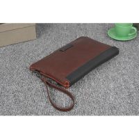 Ready Stock 100 Crazy Horse Leather Man Bag Fashion Cluth Bag Zip Purse Wallet