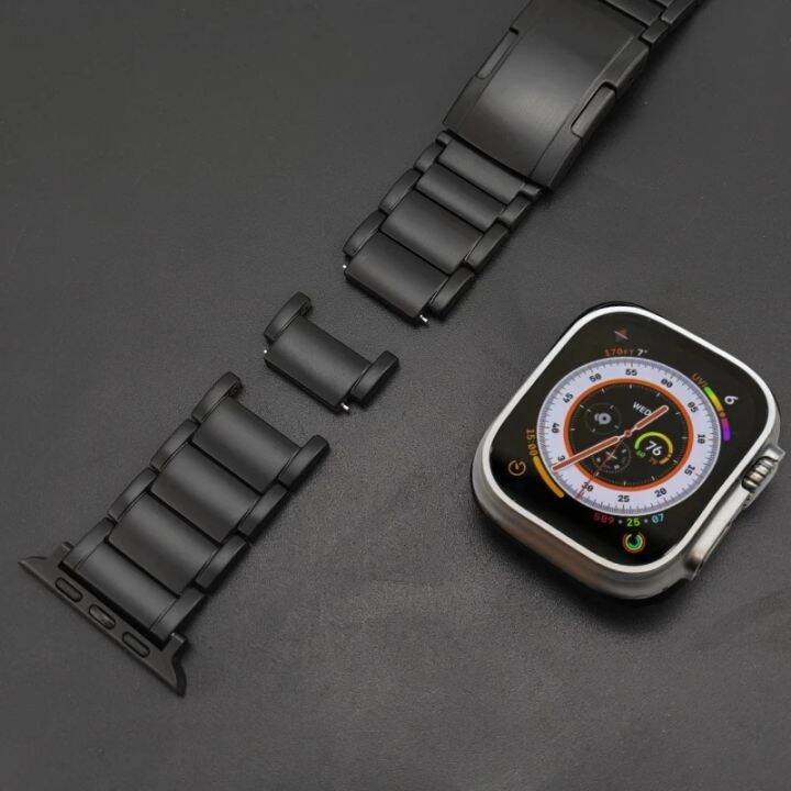 titanium-สาย-สำหรับ-apple-watch-ultra-2-49mm-สายนาฬิกาข้อมือสแตนเลส-สำหรับ-iwatch-series-9-8-se-2-6-5-4-44mm-40mm-41mm-45mm-42mm-38mm-สายโลหะ