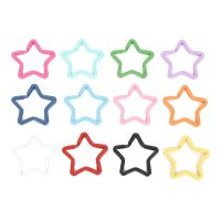 10pcs Alloy Lobster Clasp Hooks Star shaped DIY Jewelry Making Findings Supplies Open Rings DIY Keychain 35mm