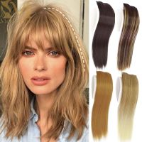 Synthetic Invisable Blonde Hair Clip In Piece 2Clip Increase hair volume Extensions Top Side Cover Hairpiece