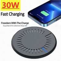 30W Wireless Charger Station USB C Fast Charging Pad Quick Charge QC 3.0 For iPhone 14 13 12 11 XS XR X 8 Samsung S22 S21 S20