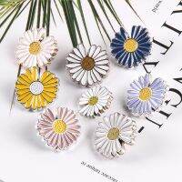 ◆﹍ 25mm Small Daisy-Shaped Buttons Sun Flower Buttons Resin Metarl Button For Clothing Coat Sweater Accessories DIY