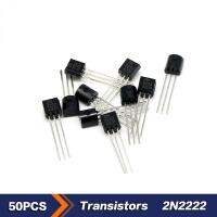 50PCS 2N2222 NPN Transistors 30V 600MA TO-92 Triode New original free shipping