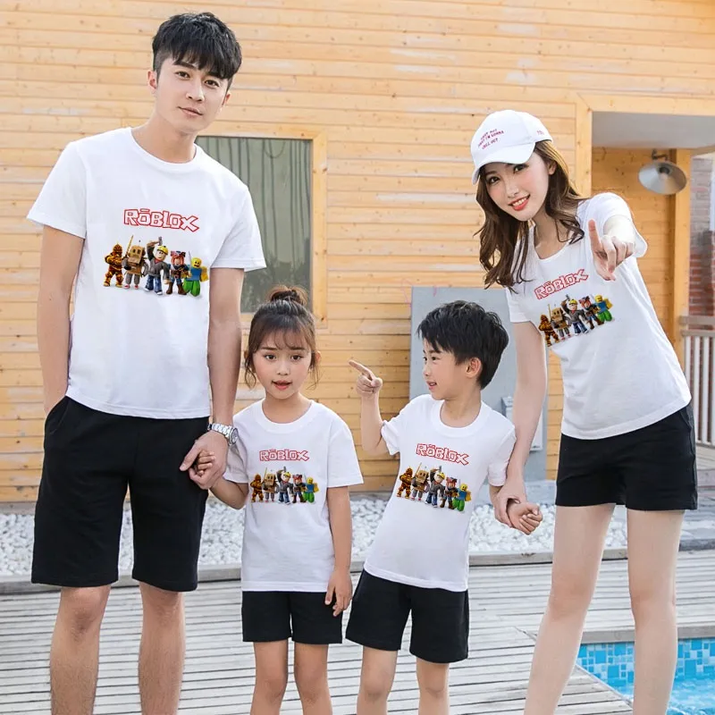 ROBLOX cartoon clothing t shirt boys shirts ROBLOX kids tshirt boy t-shirts  summer tops for girls shirts children clothes - AliExpress