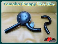 YAMAHA CHAPPY​ LB50 LB80​ EXHAUST and PIPE "BLACK" SET // ท่อไอเสีย พร้อม คอท่อไอเสีย สีดำ ครบชุด สินค้าคุณภาพดี