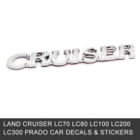 โลโก้ ABS รถยนต์โครเมียม1ชิ้น,ป้ายตกแต่งรถยนต์สติกเกอร์รูปลอกสำหรับ Land Cruiser Lc300 Lc200 Lc100 Lc80