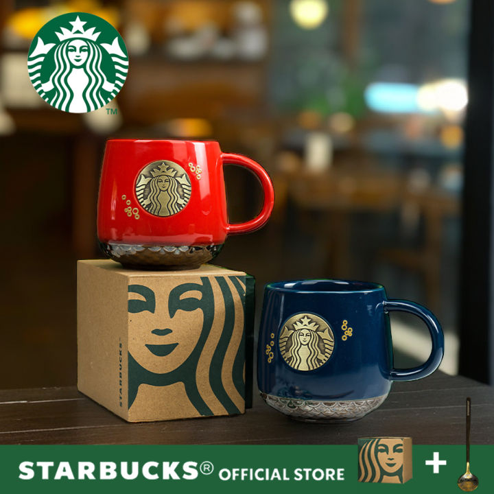 Starbucks Cup 450ml Fish Scale Cup Bronze Medal Goddess Nameplate ...