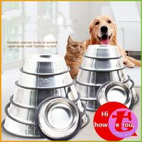 Thai Dee ชามอาหารสแตนเลส ชามแมว ชามอาหารสัตว์เลี้ยง ชามหมา Stainless steel pet bowl