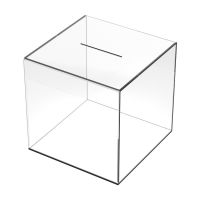 Enter only Transparent Acrylic Piggy Bank Square Large Capacity Money Saving Box Coin Banknote Box 12 /15 /18CM Home Decor