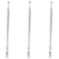 3X Replacement 39cm 6 Sections Telescopic Antenna Aerial for Radio TV