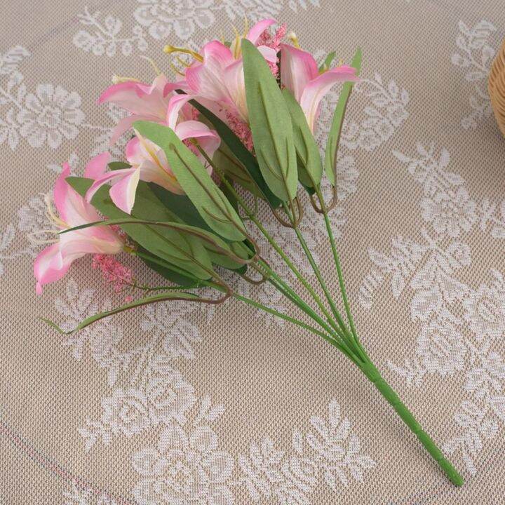 1pc-artificial-flower-eco-friendly-lily-artificial-flower-non-fading-art-craft-lily-fake-flower-bouquet-home-art-decoration