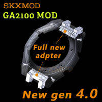 SKXMOD GA2100 mod metal case Gen4 for GA2110 3rd bezel Rubber Strap Stainless Steel Bezel Watchband