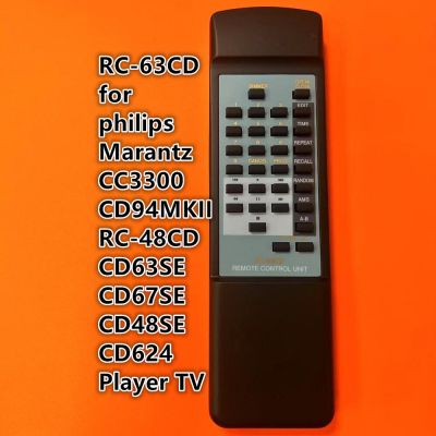 แทนที่การควบคุมระยะไกลควบคุม Rc-63cd Cd67se Cd624 Marantz Cd48se Cd94mkii Philips Rc-48cd Cc3300สำหรับ Cd63se