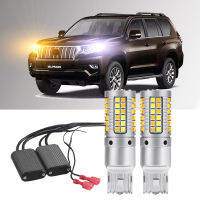 2ชิ้นสำหรับ Toyota Land Cruiser Prado 150 Series 2009-2021ไฟเลี้ยวด้านหน้า Led DRL ไฟวิ่งกลางวัน Canbus