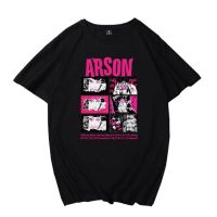 【New】KPOP BTS J-HOPE ARSON เดียวกันผ้าฝ้ายเสื้อยืดผู้ชายผู้หญิง Plus ขนาดหลวมคู่แขนสั้น TOP Harajuku แฟชั่นเสื้อลำลอง TEE