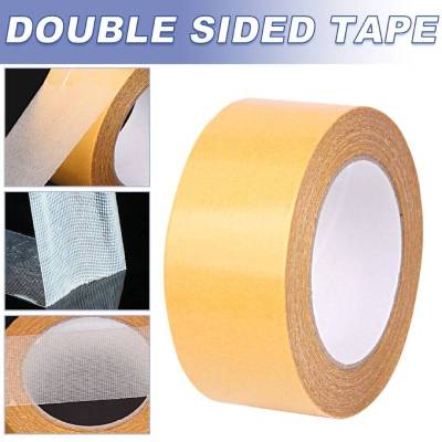 Double-Sided Carpet Tape Removable Fabric Tape Clear Adhesive Tape for Arts Crafts Rugs Clothing Woodworking Home Wall Decor Adhesives Tape