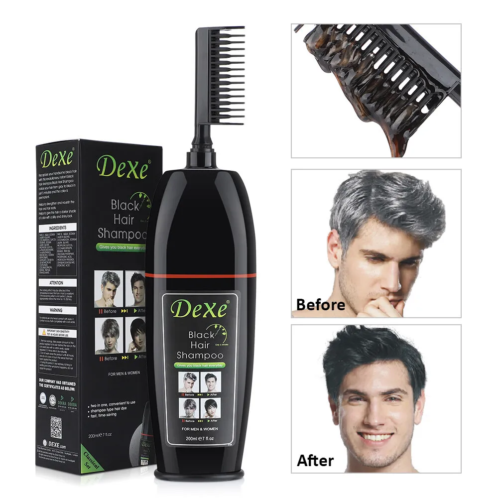 Để chuyển đổi mái tóc bạc thành màu đen thời thượng, hãy sử dụng Lược Nhuộm Tóc Bạc Thành Màu Đen của DEXE. Dòng sản phẩm cao cấp này không chỉ giúp bạn thay đổi màu tóc một cách dễ dàng, mà còn mang đến cho bạn một sự thay đổi đầy mới mẻ.