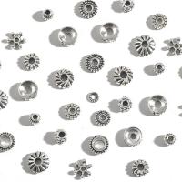 30-200pcs 4/5/6/7/8mm Antique Silver Color Tibetan Metal Beads Rondelle Spacer Beads For Jewelry Making DIY Charm Bracelets