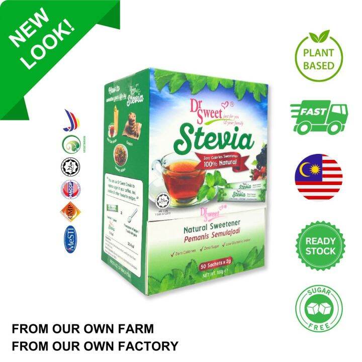 Stevia Powder / Serbuk Gula Stevia Natural Pure Sugar Halal Pemanis