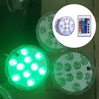 Submersible LED Lights Remote Control Waterproof Night Lamp RGB Tea Light for Swimming Pool Party Bath Underwater Christmas