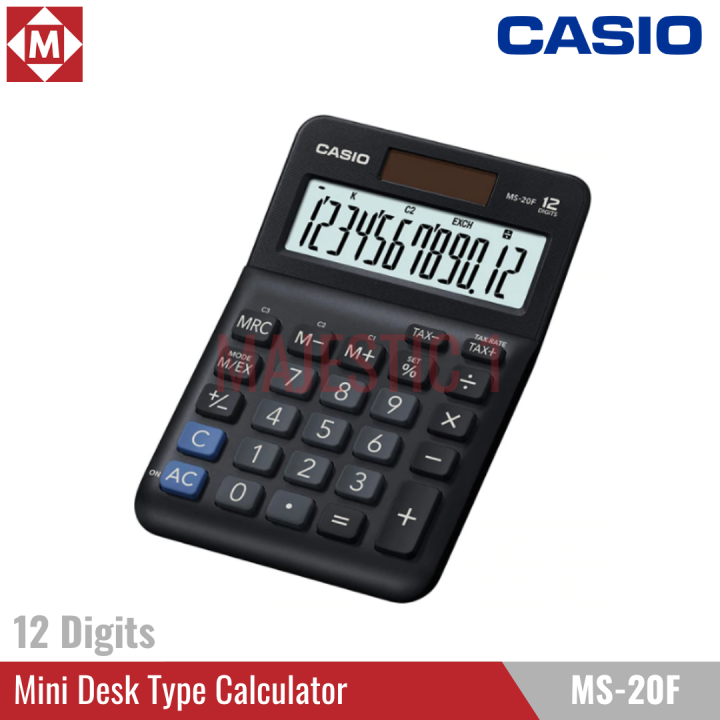 CASIO Mini Desk Calculator 12 Digits MS 20F Lazada PH