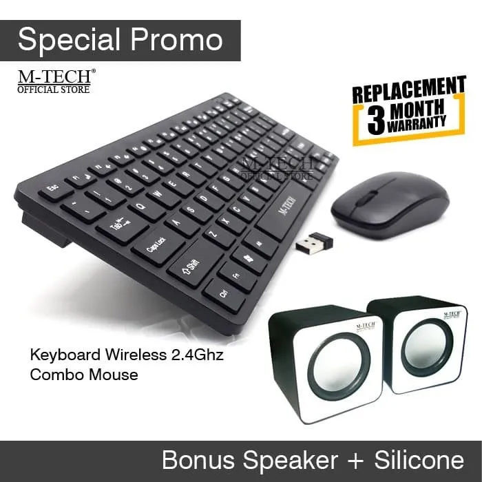 Keyboard PC Komputer Combo Paket Mouse Wireless(I1O9) Keyboard Wireless ...