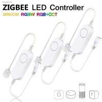 ◊㍿❁ DC5V 12V 24V RGB CCT/RGBW/CW Zigbee Mini Smart LED Strip Controller Voice Control for With Echo Plus SmartThings Zigbee 3.0