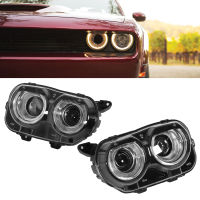 VLAND ไฟหน้าโปรเจคเตอร์ LED Dual Beams Fit สำหรับ Dodge Challenger SRT Hellcat 2015-2020 LHD