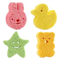 Natural Body Sponge Gentle Body Scrubbing Sponge Soft Body Bath Sponge Shower Sponges Gift for Kids Children Girls and Boys well made