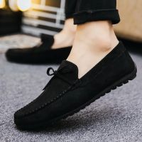 Spring And Summer New Bow Peas Shoes Mens Lazy Set Foot Casual Shoes Fashion Breathable Soft Sole Driving Shoes Socks