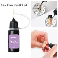 10ML Super Strong Nail Art Rhinestone Glue UV Adhesive Crystal Gem Diamond Nail Glue With Needle Nail Tool Sticky-Glue 1Jar &amp;* Adhesives Tape