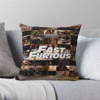 [FAZOZO Home Textile Store] Fast Furious Legends Tribute ปลอกหมอนสี่เหลี่ยมโพลีเอสเตอร์ผ้าลินินกำมะหยี่พิมพ์ซิปตกแต่งเบาะรถยนต์ขายส่ง18 Quot;