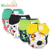 WizInfant Newborn Charcoal Bamboo AIO Waterproof &amp;Breathable Ecological diapers Diapers Reusable For 3kg Baby Nappy Cloth Diapers