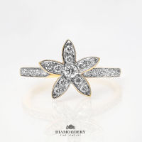 แหวนเพชร Gold Flower Diamond Ring