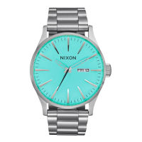 Nixon Sentry SS NXA3562084-00 นาฬิกาผู้ชาย Silver Turquoise