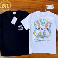 BIL ชุดคู่ เสื้อยืดแขนสั้นลําลอง คอปก พิมพ์ลาย ML B แฟชั่นคู่รัก สไตล์สปอร์ต สําหรับผู้ชาย และผู้หญิง