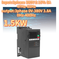 SAKO ตัวแปลงความถี่เวกเตอร์ 3 เฟส 380V เอาต์พุตอินพุต 1.5KW Universal Mini VFD Inverter