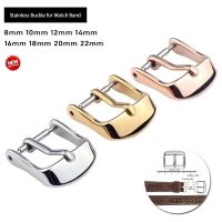 ♀❐✖ หัวเข็มขัดสายนาฬิกาสแตนเลสสำหรับสายหนังยางซิลิโคน Pin Buckle สายรัดหัวเข็มขัด Gold Silver Rose Strap Accessories