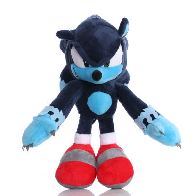 1pcs New 28-30cm Sonic the Werehog Plush Doll Toys Black Blue Shadow Sonic Plush Soft Stuffed Toy for Kids Cartoon Plush Christmas Gifts