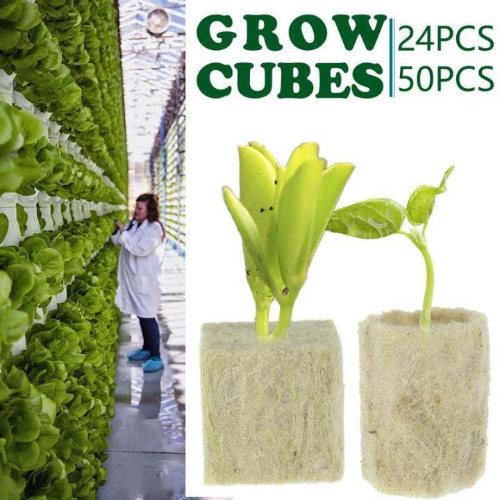 Compress Rockwool Cube Base Rockwool Cubes Hydroponic Grow Media