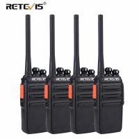 PMR เครื่องส่งรับวิทยุ4ชิ้น Retevis RT24 PMR446ใบอนุญาตฟรี VOX แฮนด์ฟรีที่มีประโยชน์เครื่องส่งรับวิทยุ Comunicador สำหรับโรงแรมร้านอาหารฯลฯ