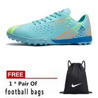 【 Shoe King 】    Mens High Top Football Boots TF Outdoor Mens Football Boots Kasut Bola Sepak Adult Football Boots Womens Shoe