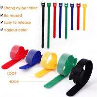 10/30pcs T-type Cable Tie Wire Reusable Cord Organizer Wire 15*1.2cm Colorful Computer Data Cable Power Cable Tie Straps Cable Management